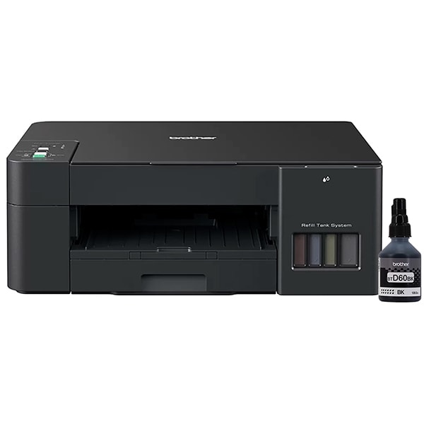 Impressora Multifuncional Tanque de Tinta DCPT420W - V , Colorida, Wi-fi, Conexão USB, 220v, Brother + Refil para InkTank preto BTD60BK Brother - CX 1 UN