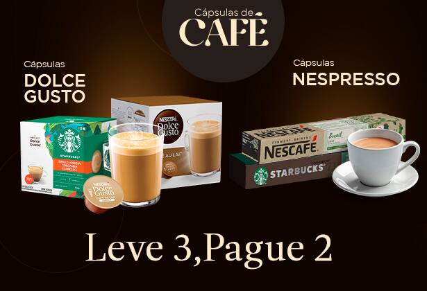 Leve 3, Pague 2 - Cápsulas de Café para Nespresso e Dolce Gusto