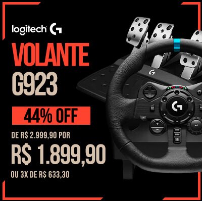 Volante Logitech G920 Driving Force para Xbox Series XS, Xbox One e PC CX 1  UN - Gamers - Kalunga