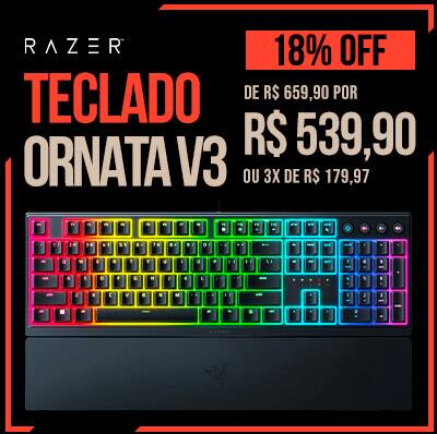 Teclado Razer com 18% de Desconto