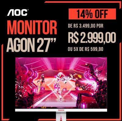 Monitor Agon com 14% de Desconto