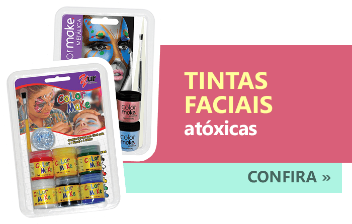Tintas faciais atóxicas