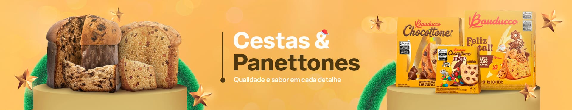 Cestas e Panettones