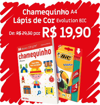 Chamequinho + Lápis de Cor BIC