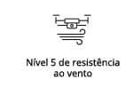 Nível 5 de resistência
                                                  ao vento