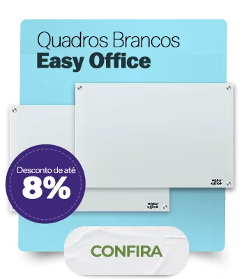 Quadros brancos Easy Office com até 8%