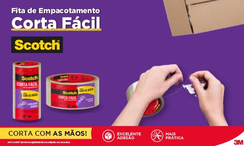 Fita de Empacotamento Corta Fácil 3M!