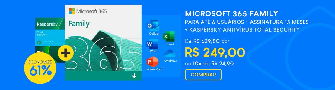 Microsoft 365 Family + Kaspersky Antivírus Total Security