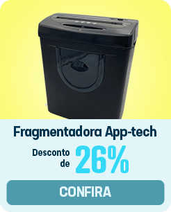 Fragmentadora de papel, para até 10 folhas em tiras, com cesto, 110v, S1000, App-tech