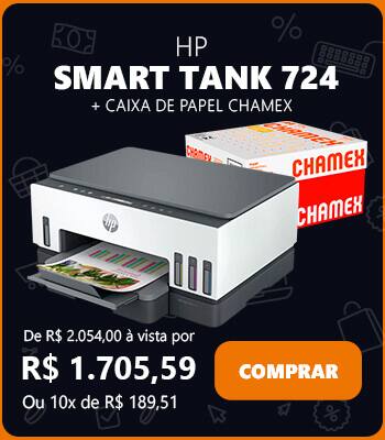 HP Smart Tank 724 + Caixa de Papel Chamex