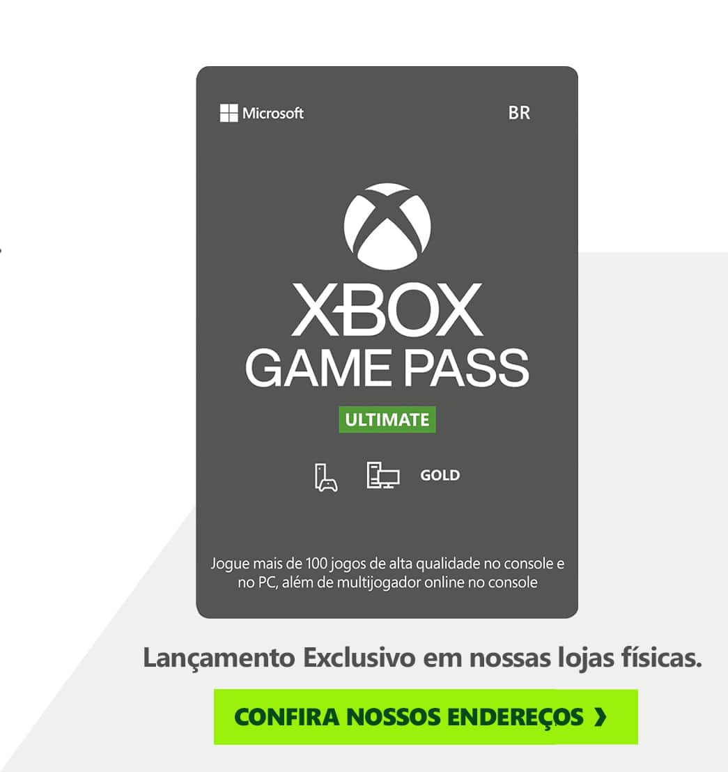 Gift Card GCMV Game Pass PC, 3 meses, Microsoft - 1 UN - Softwares - Kalunga